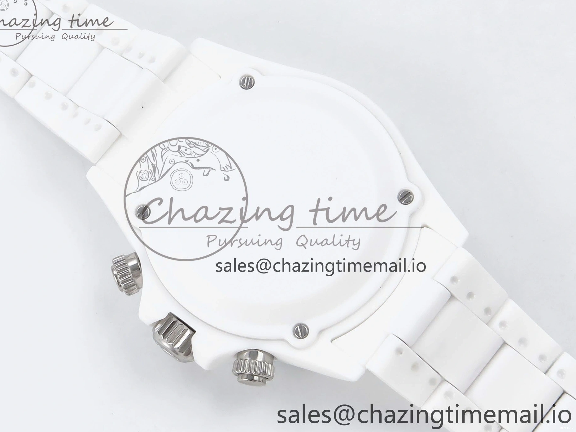 MiroTime 0202 Daytona AET White Ceramic Case and Bracelet Black Dial N6F Best Edition SA Seasonal 1195